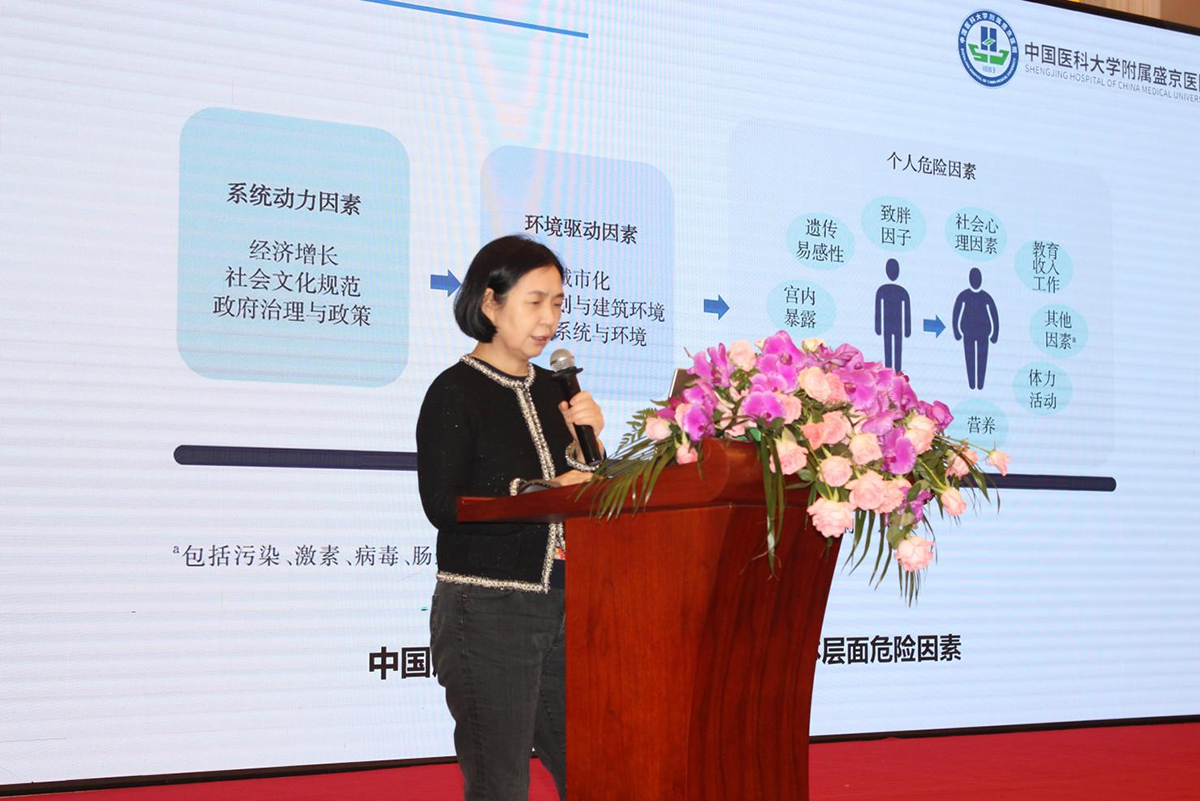 图：中国医科大学附属盛京医院生殖医学中心主任、博士生导师、谭季春教授授课现场